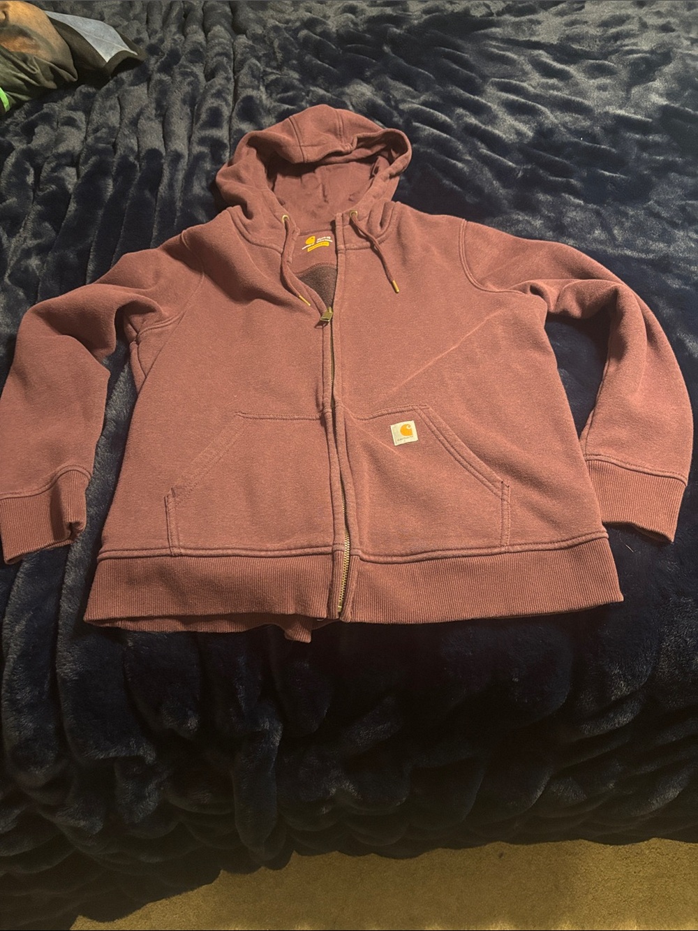 Carhartt Kids' Hooded Zip Jacket in Dusty Rose